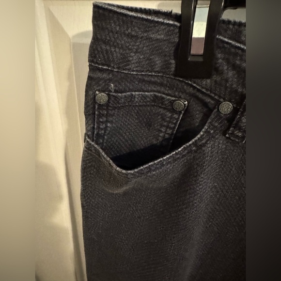 PrAna Womens Mid Rise Fitted Jeans Charcoal Gray Snakeskin 12 - Picture 3 of 8